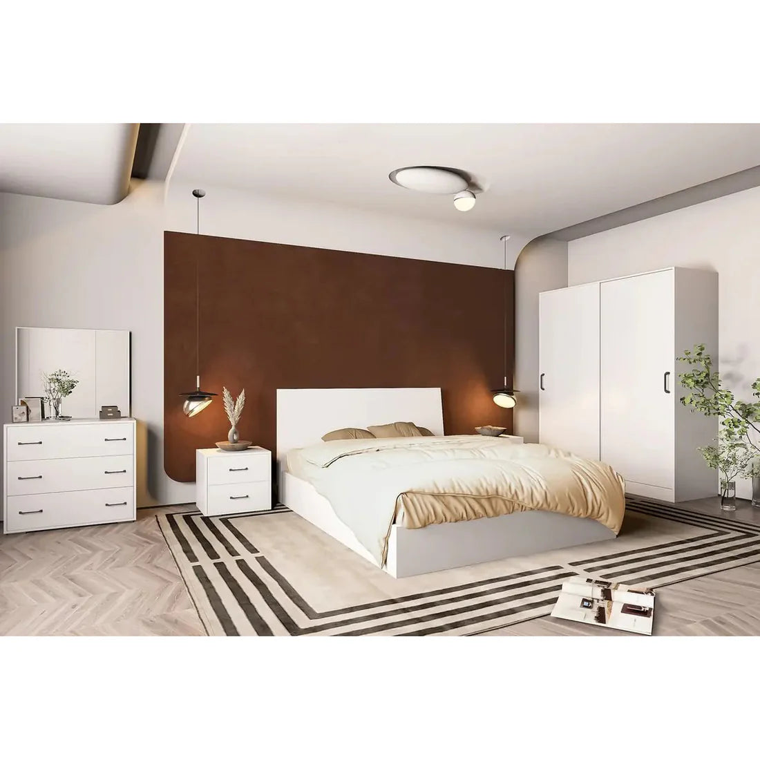 5-piece Modern bedroom BF115