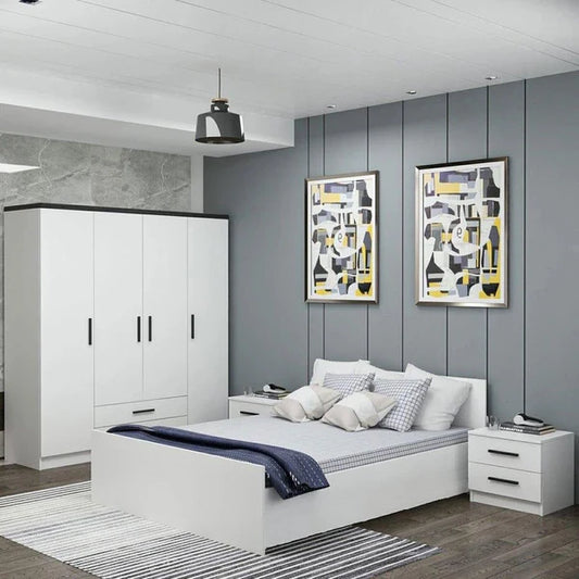 طقم غرفة نوم مودرن مكون من 4 قطع BF121