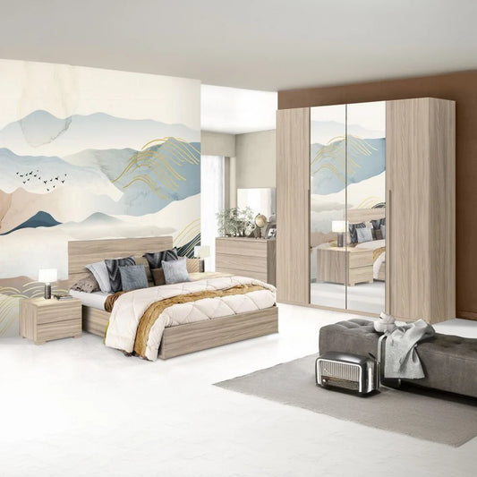 طقم غرفة نوم مودرن مكون من 5 قطع BF131